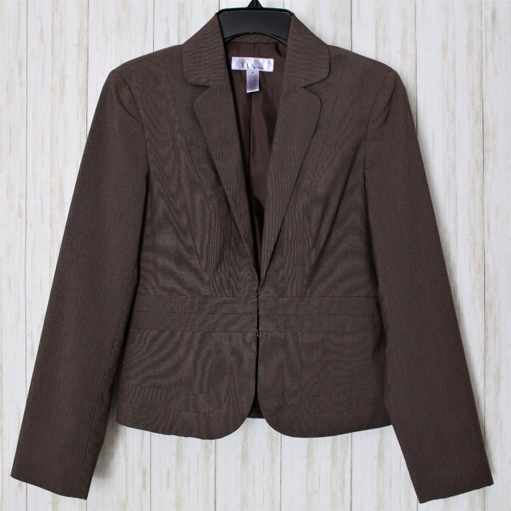 Brown Peplum Jacket